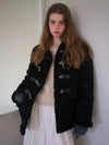 Women's Betty Mustang Shearling Jacket Black - LETTER FROM MOON - BALAAN 5