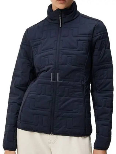 Marble Quilted Zip-Up Jacket Navy - J.LINDEBERG - BALAAN 2