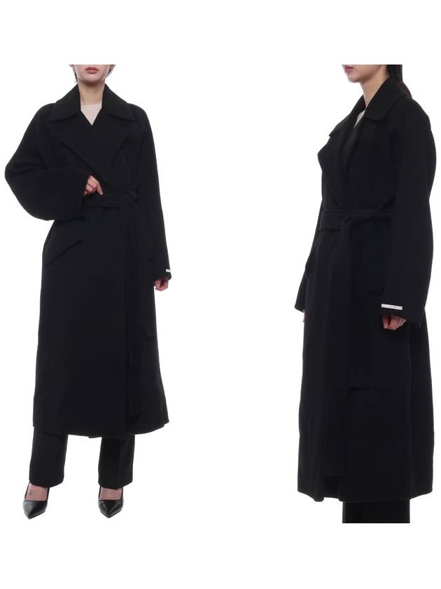 Orense Wool Cashmere Single Coat Black - MAX MARA - BALAAN 2