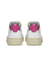 Women's Medalist Leather Low Top Sneakers White Pink Tab - AUTRY - BALAAN 4