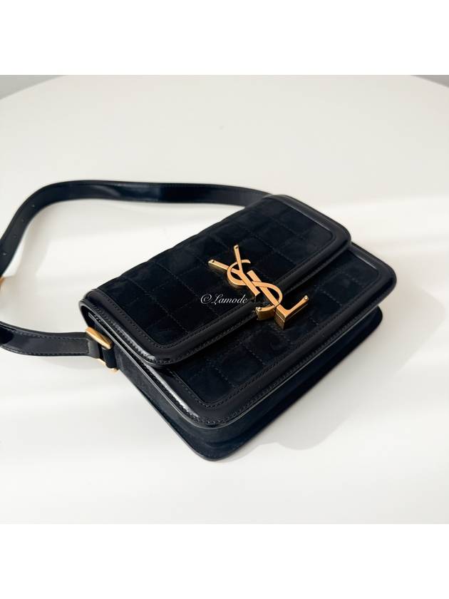 Solferino SOLFERINO logo gold small shoulder bag black - SAINT LAURENT - BALAAN 8