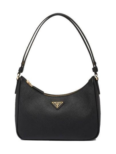 Re-Edition Saffiano Leather Mini Bag Black - PRADA - BALAAN 2