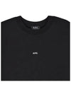 Men's Steve Logo Sweatshirt Black - A.P.C. - BALAAN 5