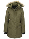 Trillium Classic Fit Down Padding Parka Military Green - CANADA GOOSE - BALAAN 1