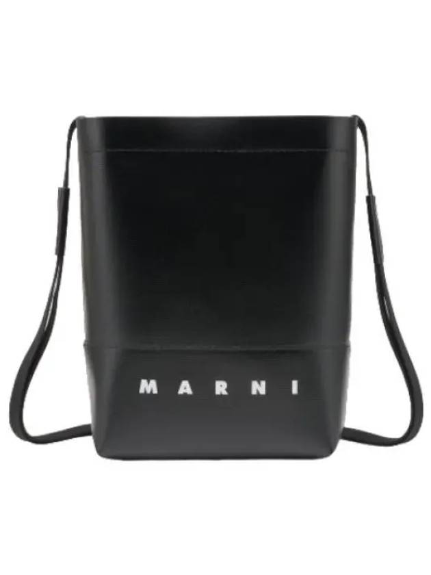 logo cross bag black - MARNI - BALAAN 1