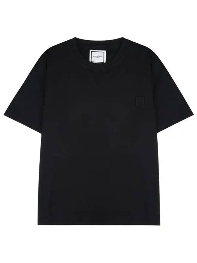 3D Coral Back Logo Short Sleeve T-Shirt Black - WOOYOUNGMI - BALAAN 3