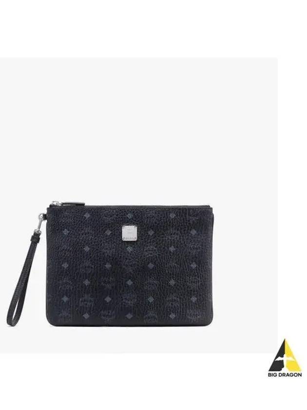 Print Fabric Clutch Bag Black - MCM - BALAAN 2