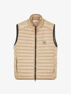 Loom Woven Chambers Recycled Nylon Down Padding Vest Dove Grey - STONE ISLAND - BALAAN 3