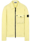 21SS 7415117WN V0131 Wappen Patch Overshirt Jacket Lemon Men’s Jacket TLS - STONE ISLAND - BALAAN 1