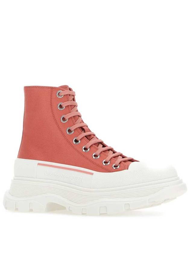 Women's Tread Slick High Top Sneakers Pink - ALEXANDER MCQUEEN - BALAAN 3