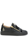 May London Gold Low Top Sneakers Black - GIUSEPPE ZANOTTI - BALAAN 3