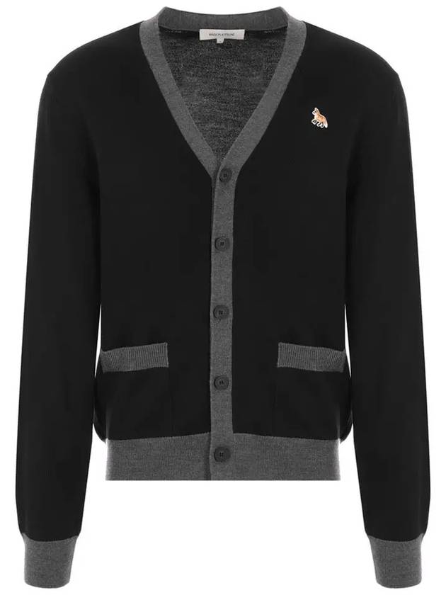 Baby Fox Patch Regular Cardigan Black - MAISON KITSUNE - BALAAN 2