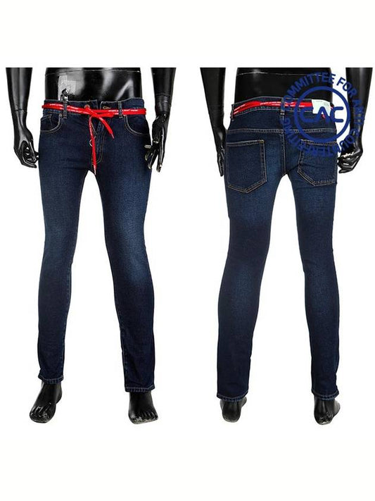 Men's Denim Skinny Jeans Blue - OFF WHITE - BALAAN 2