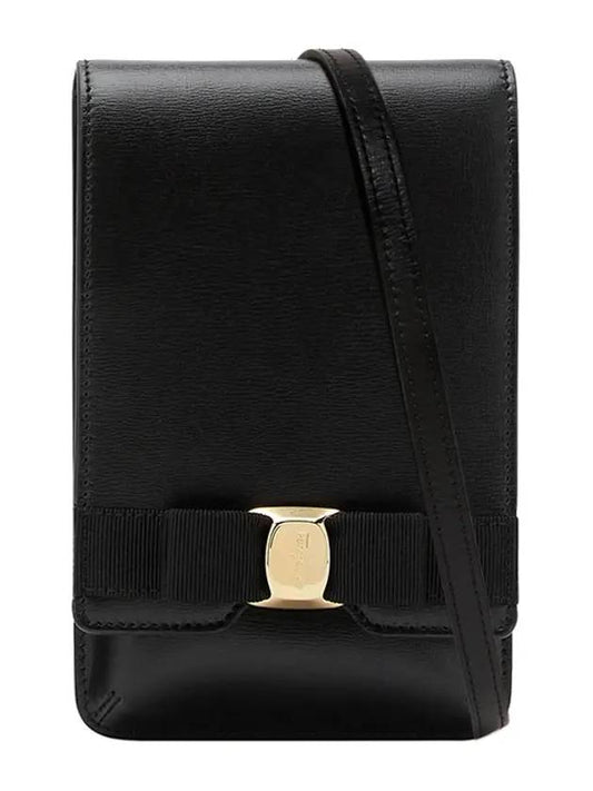 Salvatore Vara Ribbon Phone Case Black - SALVATORE FERRAGAMO - BALAAN 1