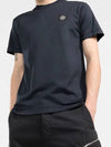 Logo Patch Short Sleeve T-Shirt Navy - STONE ISLAND - BALAAN 5