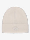 K Coder Pulley B Logo Embroidered Beanie Ivory - DIESEL - BALAAN 2