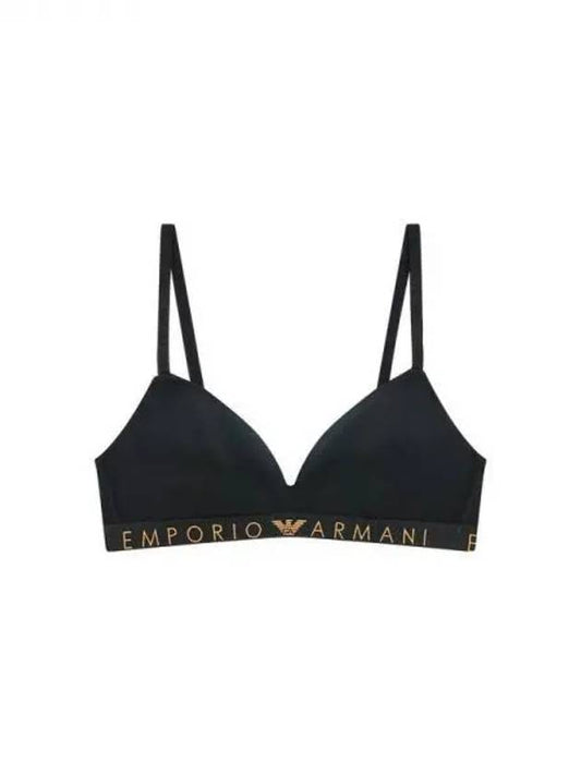 UNDERWEAR Women s Logo Band Microfiber Triangle Bra Black 270956 - EMPORIO ARMANI - BALAAN 1