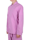 Poplin Long Sleeve Shirt Purple Pink - TEKLA - 4