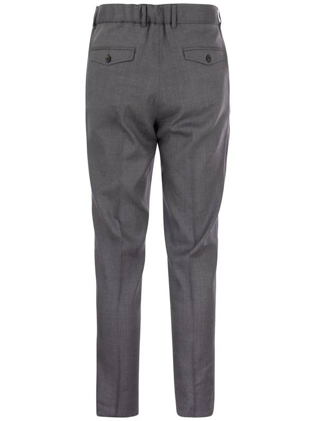 Virgin wool and linen blend trousers - PESERICO - BALAAN 2