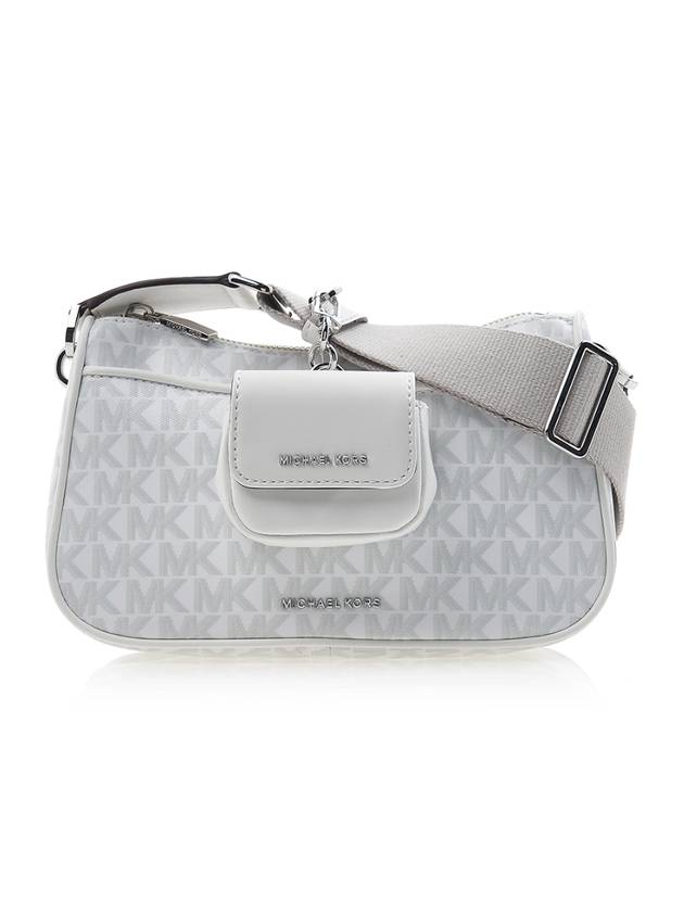 Jet Set Monogram Cross Bag White - MICHAEL KORS - BALAAN 2