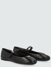 Patent Leather Ballerina Shoes Black - PRADA - BALAAN 3