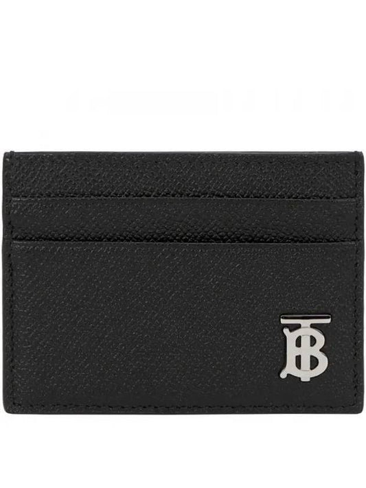 TB Logo Leather Card Wallet Black - BURBERRY - BALAAN 2