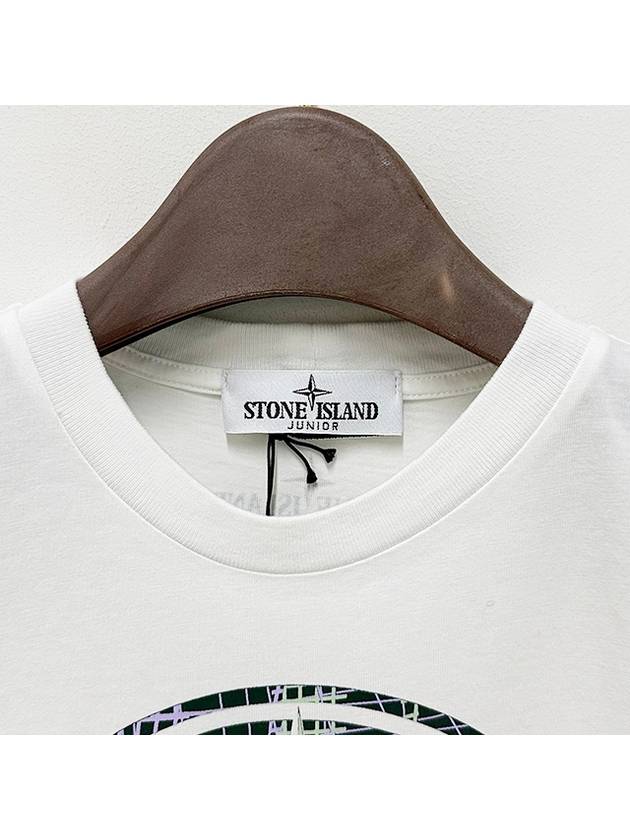 Kids Logo CAMO ONE Print Short Sleeve T Shirt 14 White 781621072 V0001 - STONE ISLAND - BALAAN 4