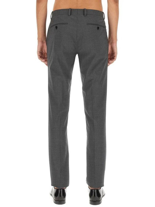 Men's Mayer Stretch Wool Straight Pants Grey - THEORY - BALAAN 1