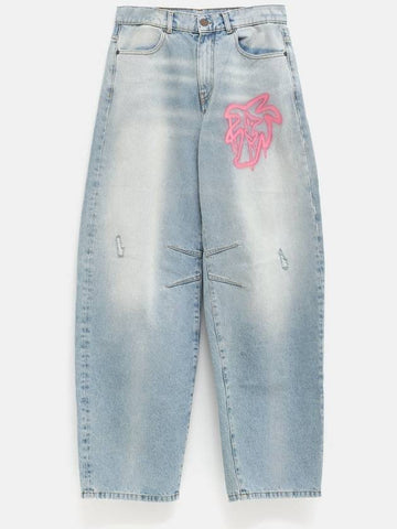 Hunter Carrot Denim Pants - PALM ANGELS - BALAAN 1