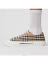 Vintage Check Cotton Sneakers Archive Beige - BURBERRY - BALAAN 8