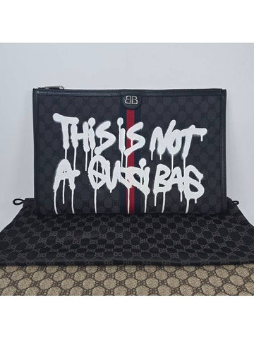 Gucci Hacker Graffiti Laptop Clutch Bag - BALENCIAGA - BALAAN 1