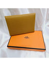 Calvi Duo Compact Card Wallet Yellow - HERMES - BALAAN 4