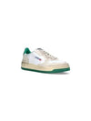 Men's Medalist Super Vintage Low Top Sneakers H White Green - AUTRY - BALAAN 3