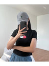 AU Australia Capsule Ribbed Slim Fit Crop T Shirt ST123S3000 Black WOMENS - STUSSY - BALAAN 2