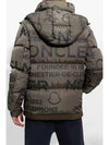 1A00211 596CD F89 TARENTAISE Tarantaise arm logo patch lettering pattern short down jacket khaki men's padding - MONCLER - BALAAN 4