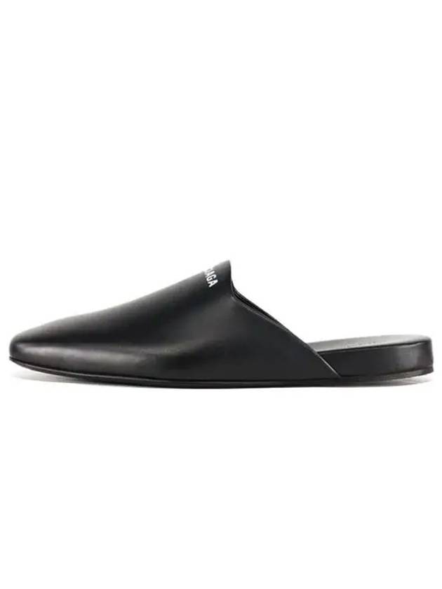 Logo Square Toe Mule Black - BALENCIAGA - BALAAN 4