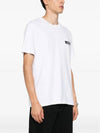 Logo Print Cotton Short Sleeve T-Shirt White - MSGM - BALAAN 4