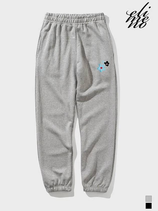 EL Blah Blah Regular Sweat Pants Gray - ELIMENO - BALAAN 3