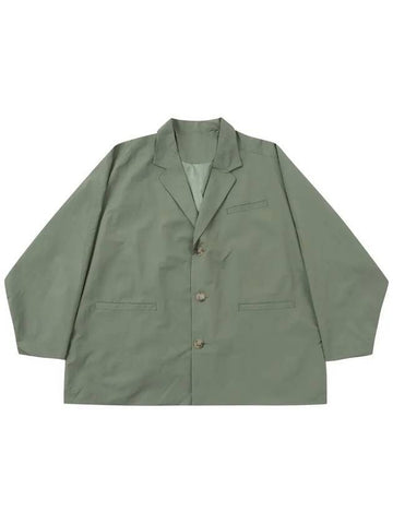 batwing nylon oversized blazer jacket khaki - AJOBYAJO - BALAAN 1