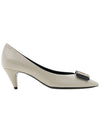 Women's Anais Bow Pumps Ivory - SAINT LAURENT - BALAAN 3