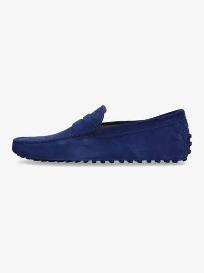 Men's Suede Gommino Driving Shoes Blue - TOD'S - BALAAN 2