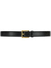 GG Buckle Supreme Belt Black - GUCCI - BALAAN 1