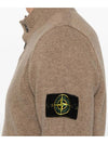 Wappen Patch Half Button Lambswool Knit Top Brown - STONE ISLAND - BALAAN 6