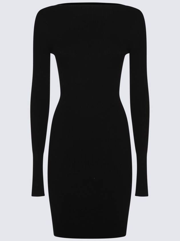 Rick Owens Black Viscose Dress - RICK OWENS - BALAAN 1