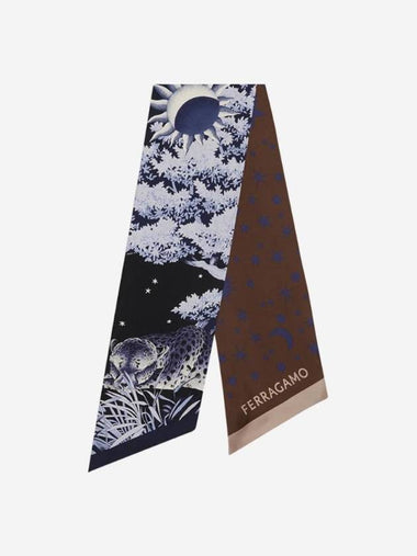 Day And Night Silk Scarf - SALVATORE FERRAGAMO - BALAAN 1