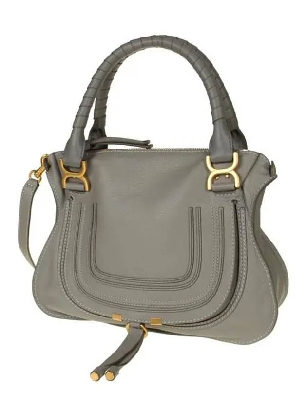 Grained Calfskin Small Tote Bag Grey - CHLOE - BALAAN 3