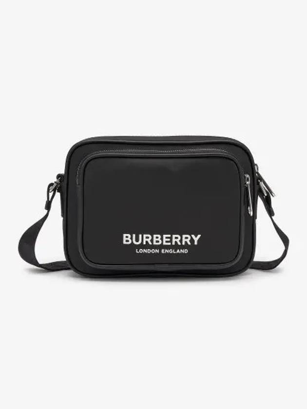 Logo Print Nylon Crossbody Bag Black - BURBERRY - BALAAN 2