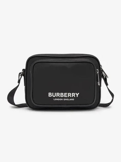 Logo Print Nylon Crossbody Bag Black - BURBERRY - BALAAN 2