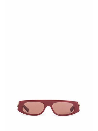 Geometric Shape Frame Sunglasses Red - GUCCI - BALAAN 1