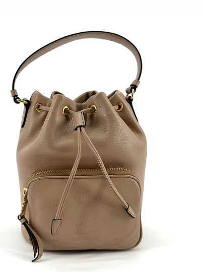 Soft calfskin leather bucket bag cross 1BH038 - PRADA - BALAAN 2